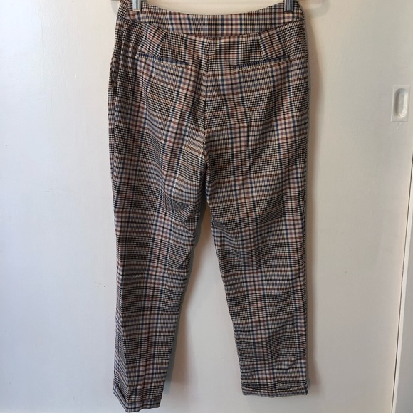 Anthropologie Plaid Cropped Trousers - Picture 2 of 4